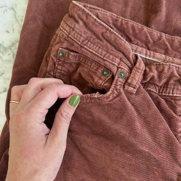 Free people corduroy flare pants in rust color | size 27 - Picture 9 of 11